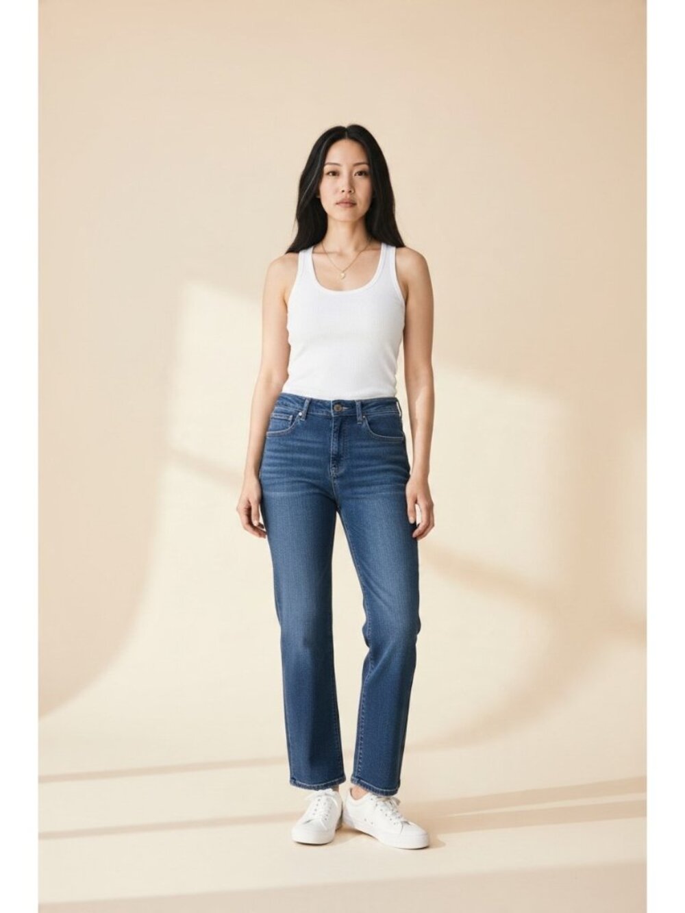 Risen Jeans Tummy Control Wide Leg Blue Denim Jeans 13/31 NWT
